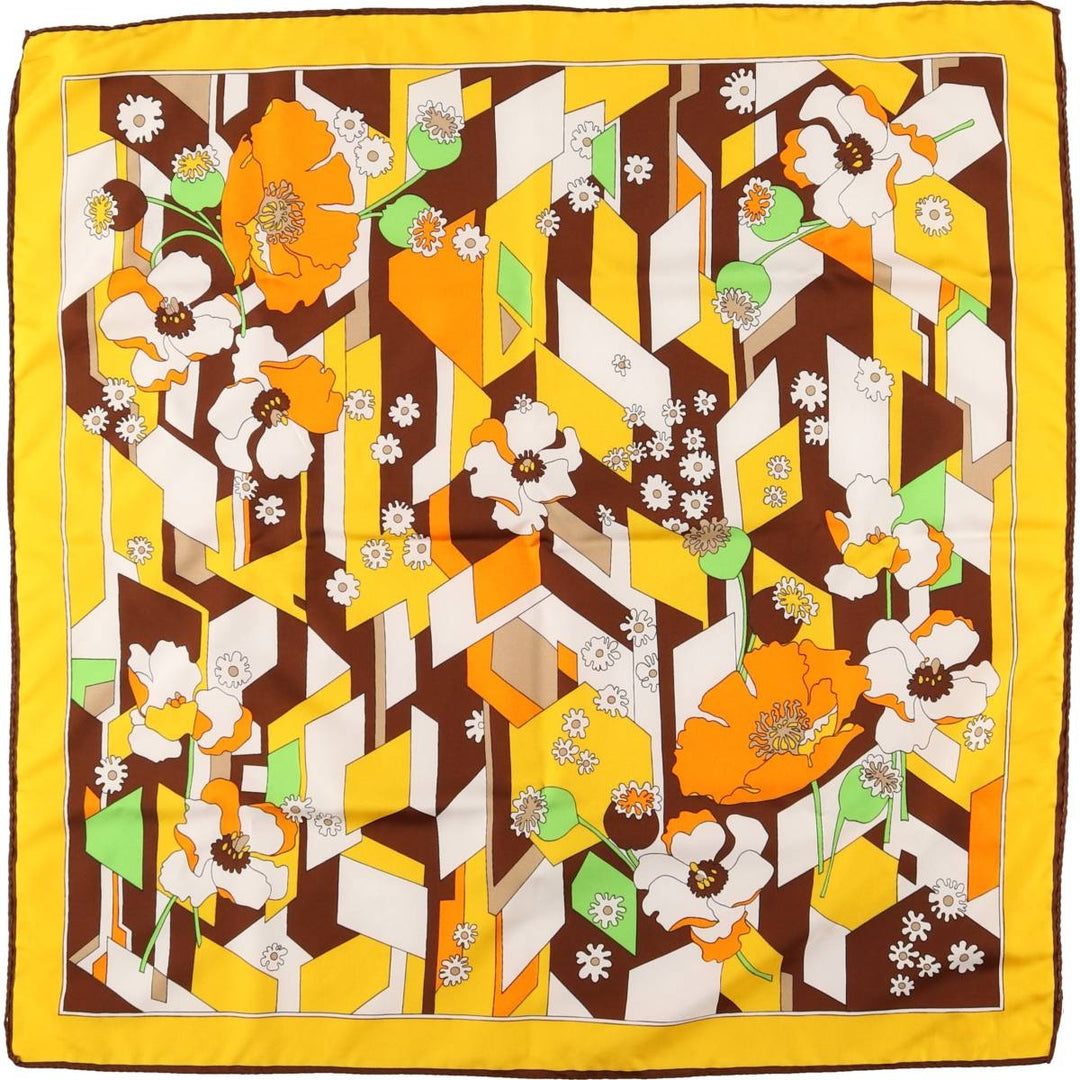 allover scarf unclear yellow type Vintage Second Hand