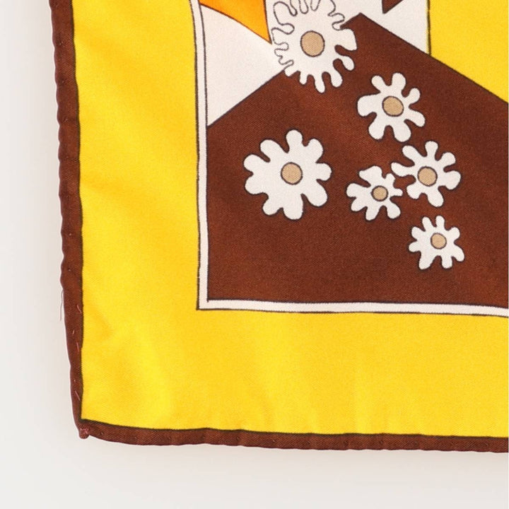 allover scarf unclear yellow type Vintage Second Hand