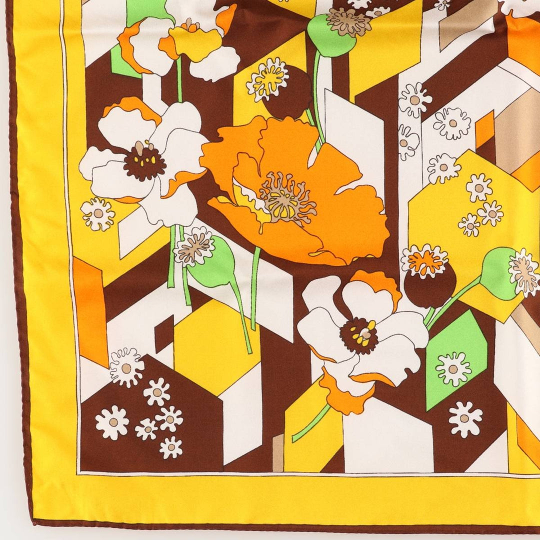 allover scarf unclear yellow type Vintage Second Hand