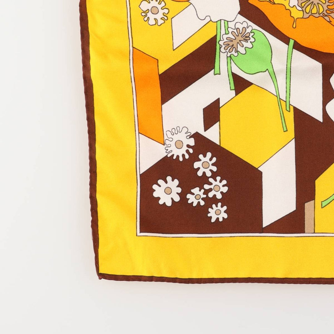 allover scarf unclear yellow type Vintage Second Hand