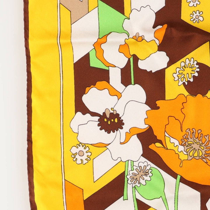 allover scarf unclear yellow type Vintage Second Hand
