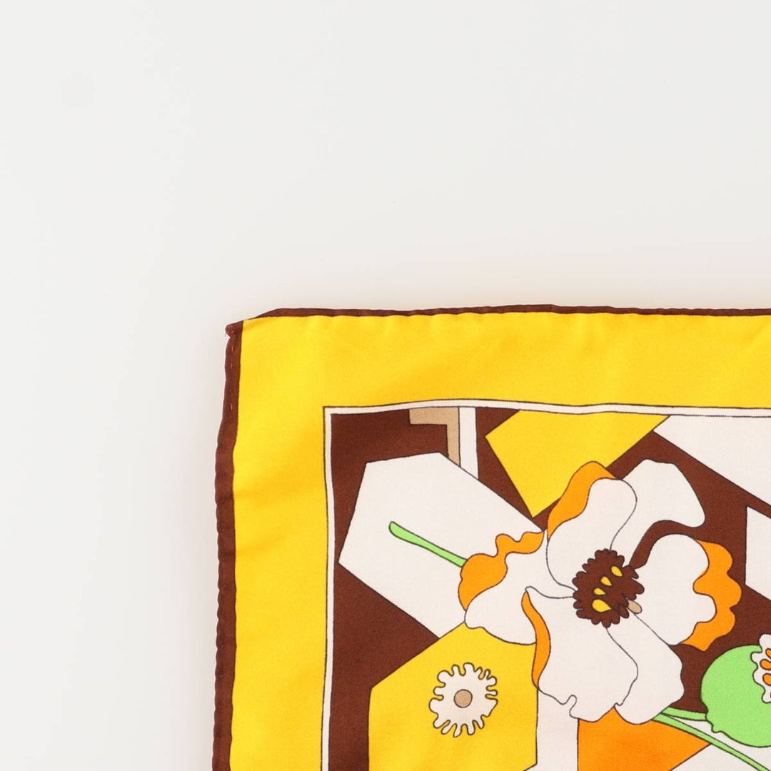 allover scarf unclear yellow type Vintage Second Hand