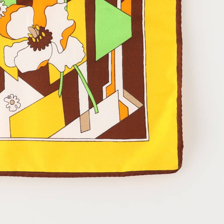 allover scarf unclear yellow type Vintage Second Hand