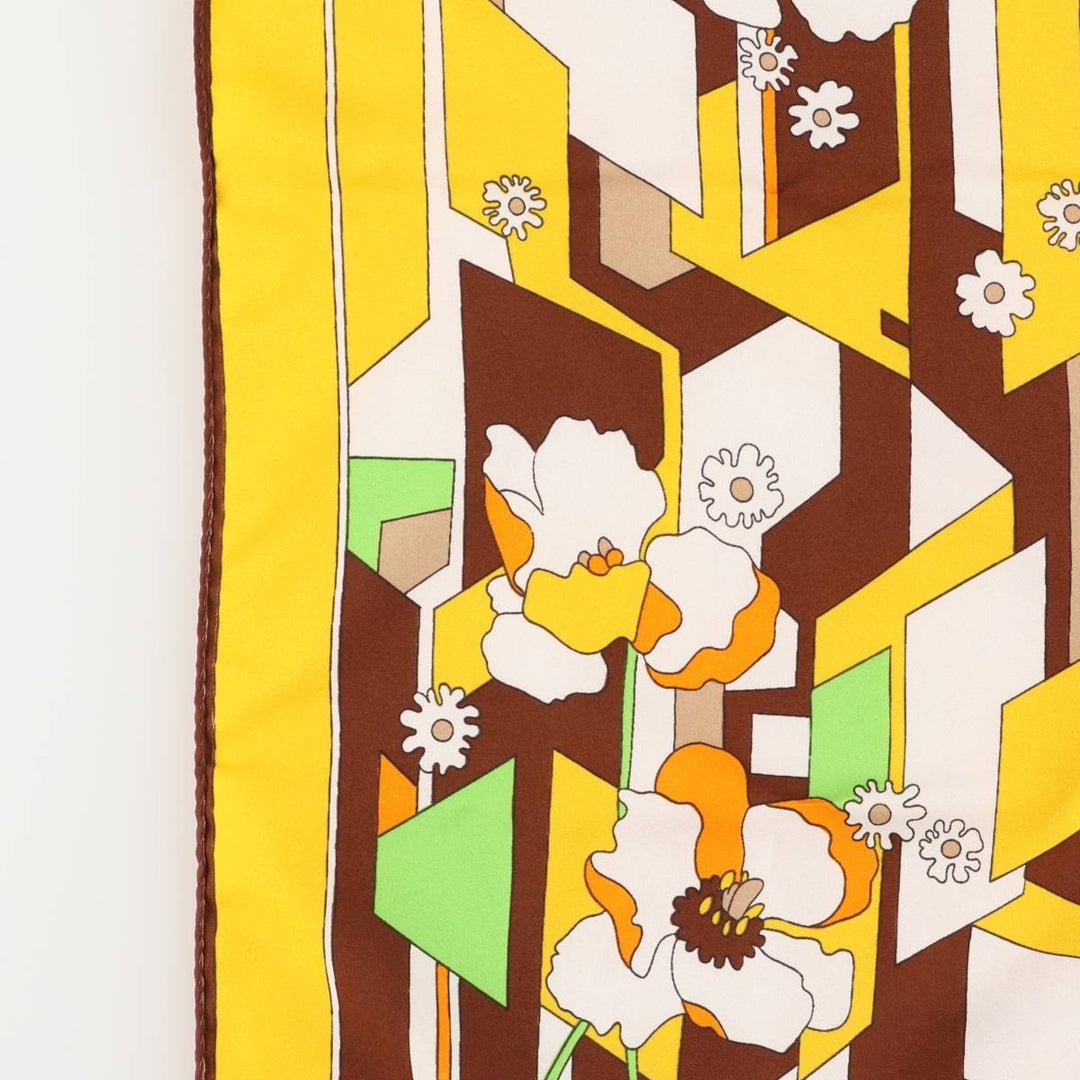 allover scarf unclear yellow type Vintage Second Hand