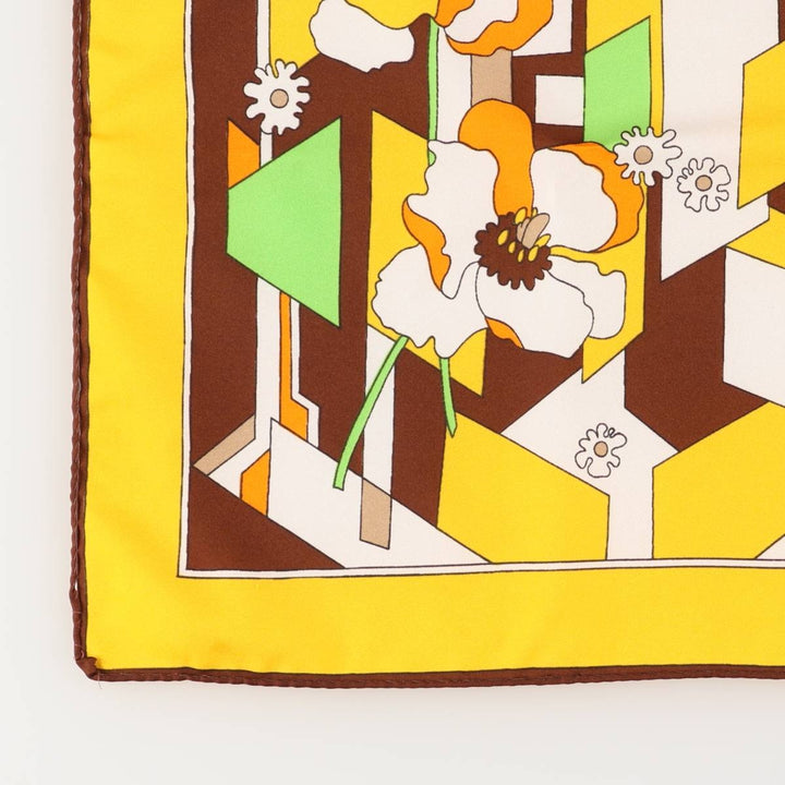 allover scarf unclear yellow type Vintage Second Hand