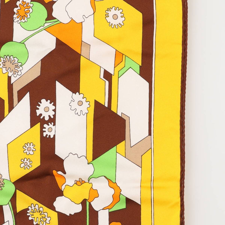 allover scarf unclear yellow type Vintage Second Hand