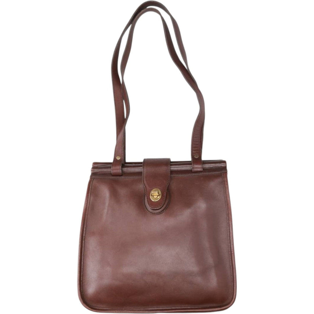 90'S Coach Old Coach Tote Bag Vintage genuine leather brown type Vintage Second Hand