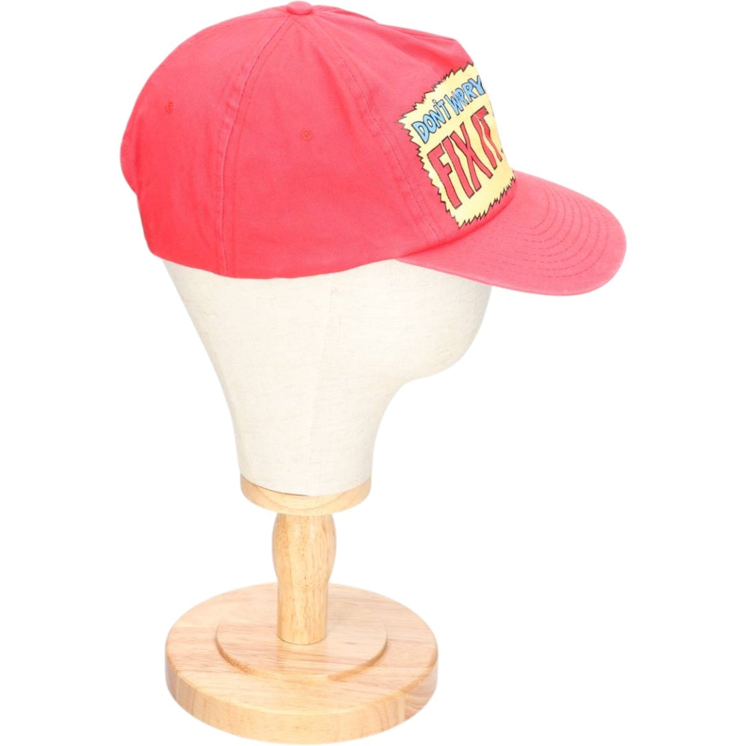 Baseball cap, free size cotton red type Vintage Second Hand