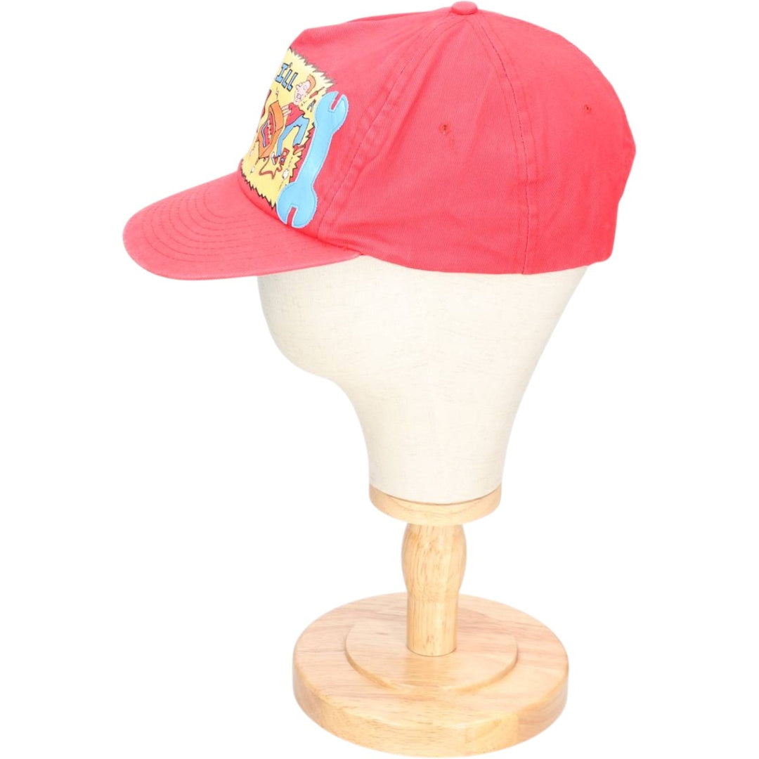 Baseball cap, free size cotton red type Vintage Second Hand