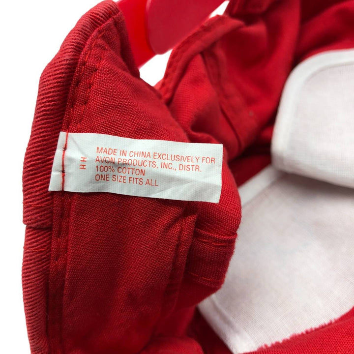 Baseball cap, free size cotton red type Vintage Second Hand