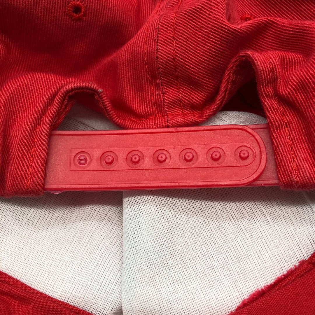 Baseball cap, free size cotton red type Vintage Second Hand