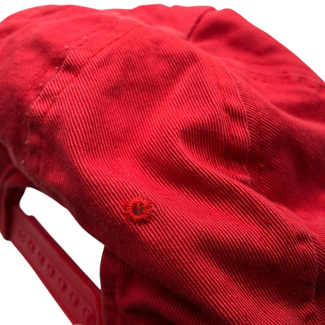 Baseball cap, free size cotton red type Vintage Second Hand