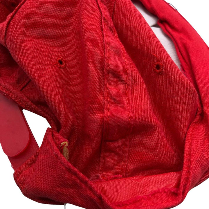 Baseball cap, free size cotton red type Vintage Second Hand
