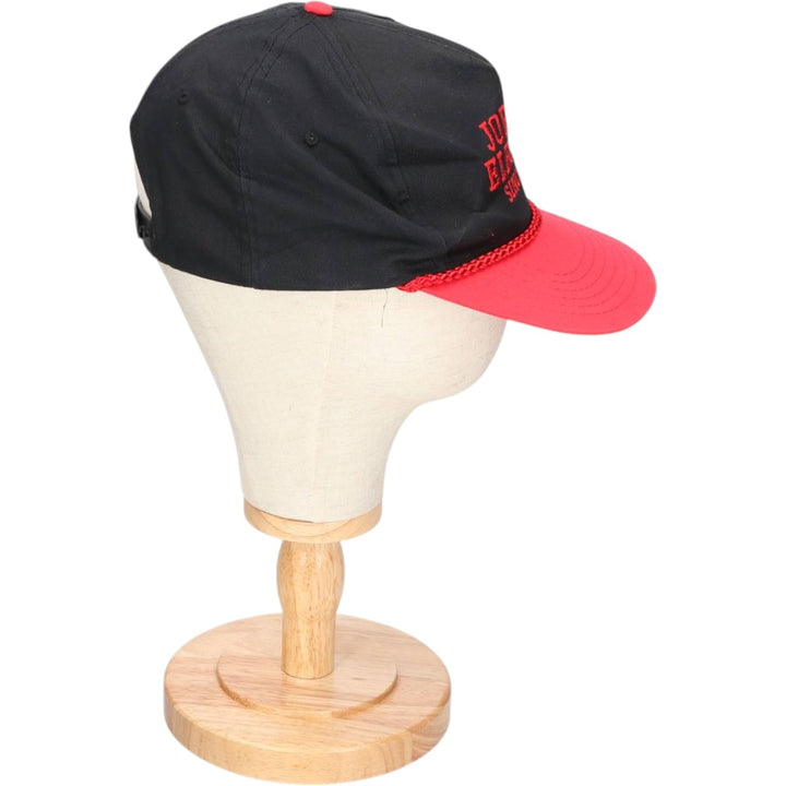 Vintage 90'S AJM Jordan Electric Two-Tone Advertising Baseball Cap, One Size Fits Most polyester black type Vintage Second Hand