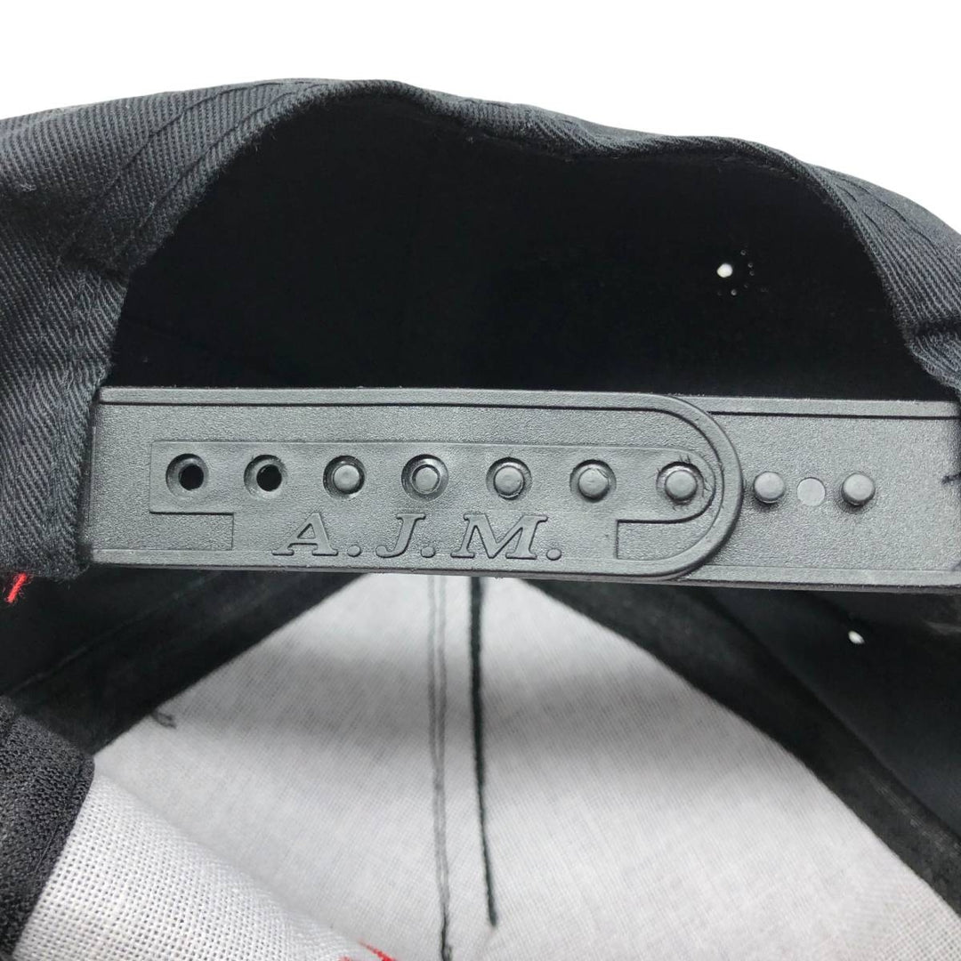 Vintage 90'S AJM Jordan Electric Two-Tone Advertising Baseball Cap, One Size Fits Most polyester black type Vintage Second Hand