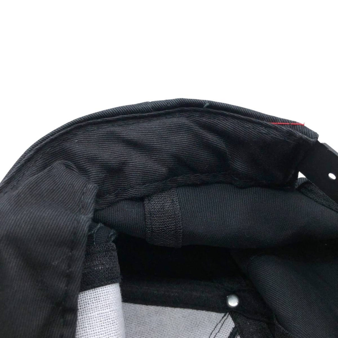 Vintage 90'S AJM Jordan Electric Two-Tone Advertising Baseball Cap, One Size Fits Most polyester black type Vintage Second Hand