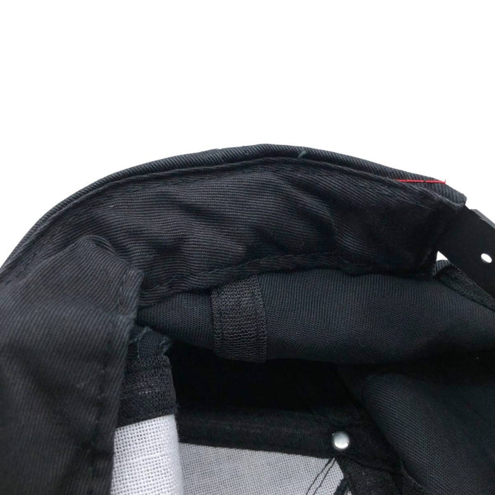 Vintage 90'S AJM Jordan Electric Two-Tone Advertising Baseball Cap, One Size Fits Most polyester black type Vintage Second Hand