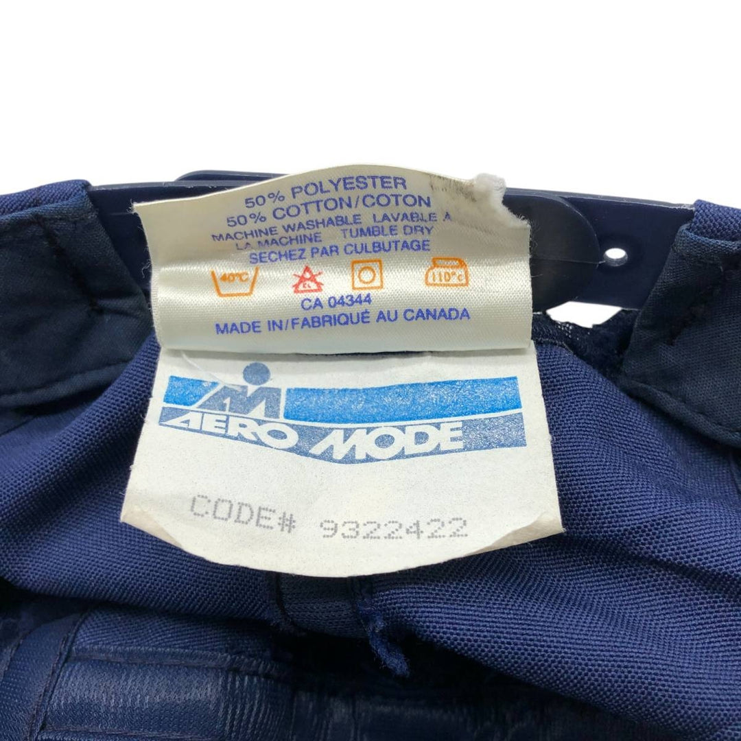 AERO MODE Jet Cap, Made in Canada, One Size Fits All cotton navy blue type Vintage Second Hand