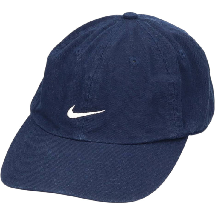 90'S Nike Baseball Cap, Free Size, Vintage cotton navy blue type Vintage Second Hand