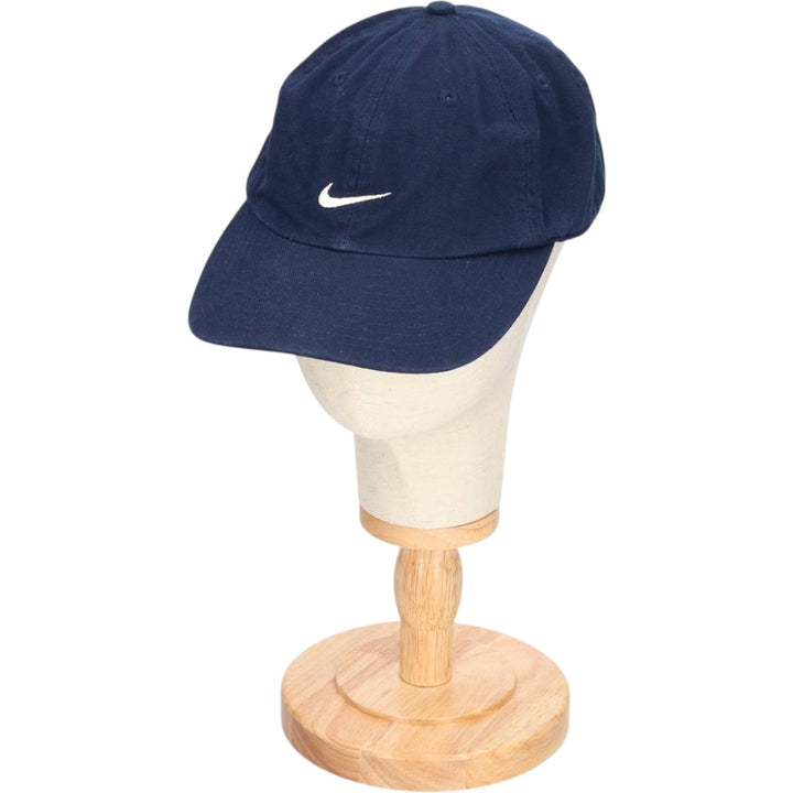 90'S Nike Baseball Cap, Free Size, Vintage cotton navy blue type Vintage Second Hand