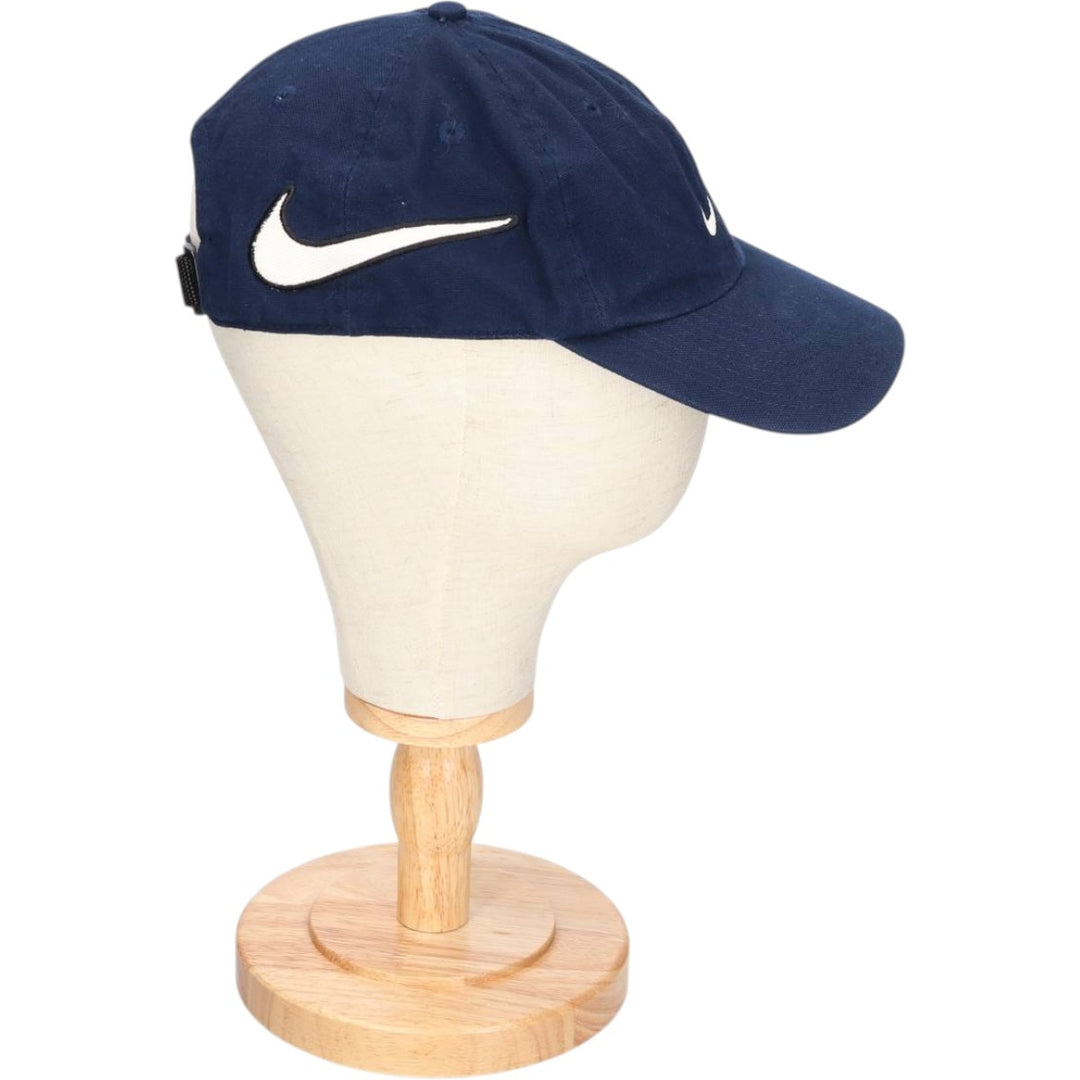 90'S Nike Baseball Cap, Free Size, Vintage cotton navy blue type Vintage Second Hand