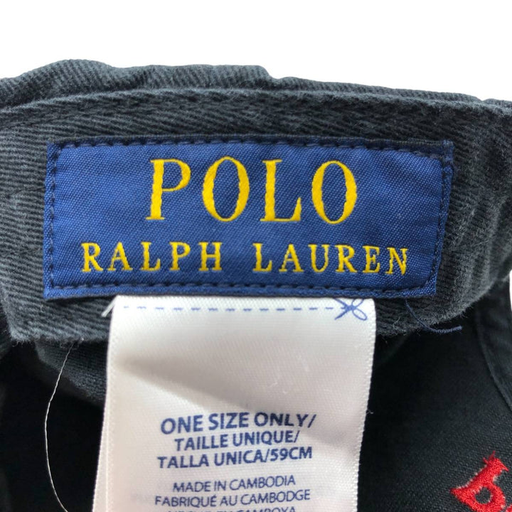 Ralph Lauren POLO RALPH LAUREN Baseball Cap Free Size cotton black type Vintage Second Hand