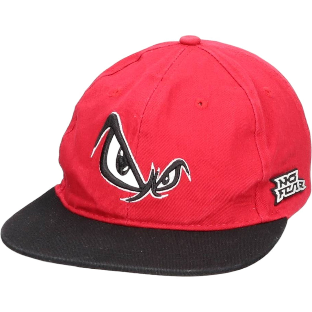 NO FEAR Two-Tone 6-Panel Cap (One Size Fits Most) acrylic red type Vintage Second Hand