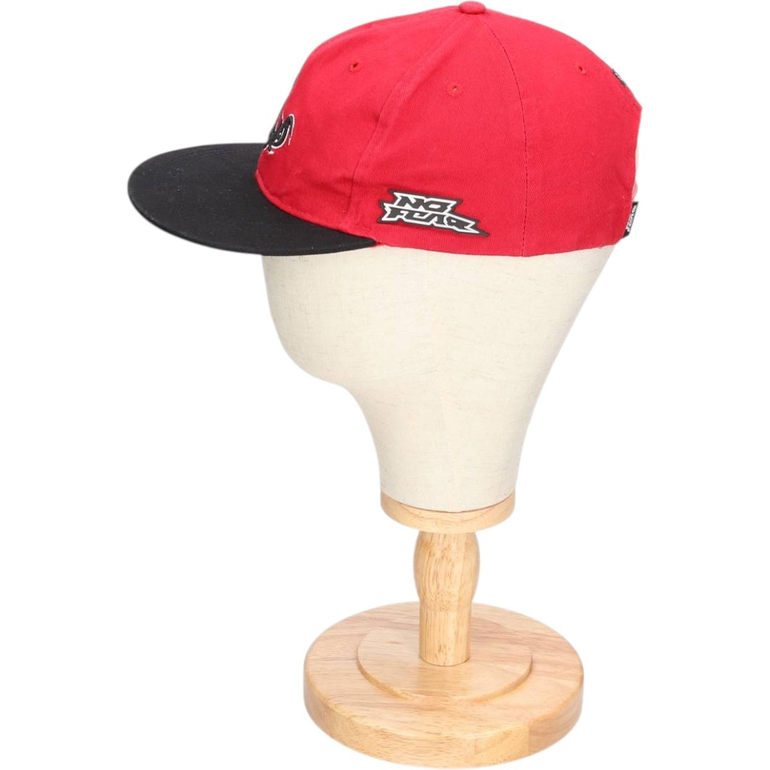NO FEAR Two-Tone 6-Panel Cap (One Size Fits Most) acrylic red type Vintage Second Hand