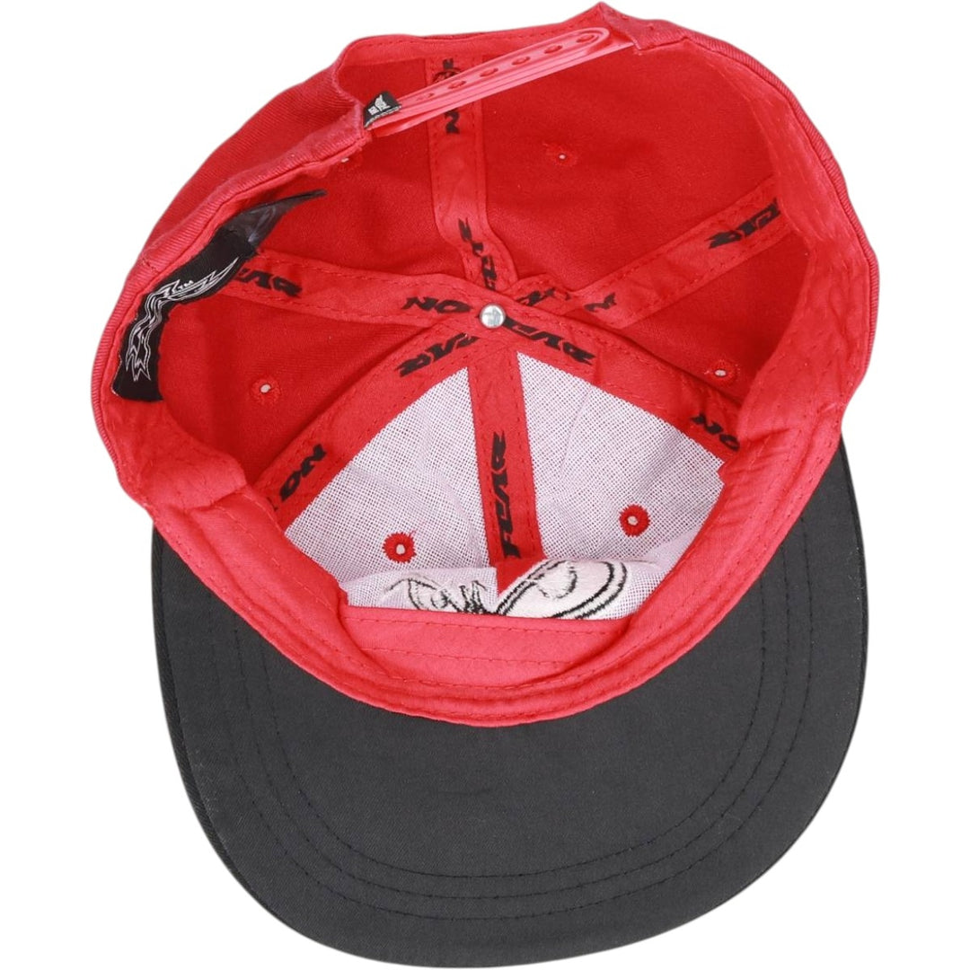 NO FEAR Two-Tone 6-Panel Cap (One Size Fits Most) acrylic red type Vintage Second Hand