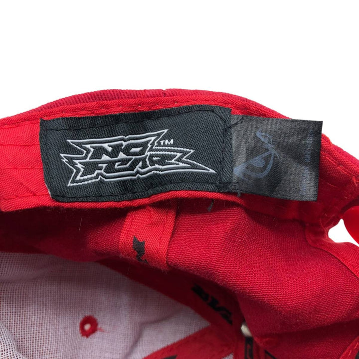 NO FEAR Two-Tone 6-Panel Cap (One Size Fits Most) acrylic red type Vintage Second Hand