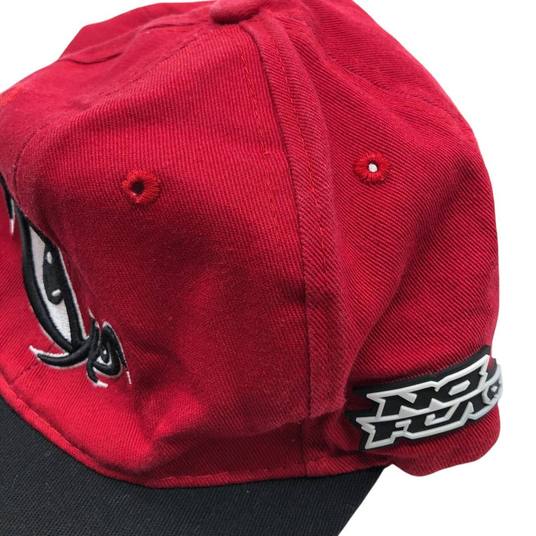 NO FEAR Two-Tone 6-Panel Cap (One Size Fits Most) acrylic red type Vintage Second Hand