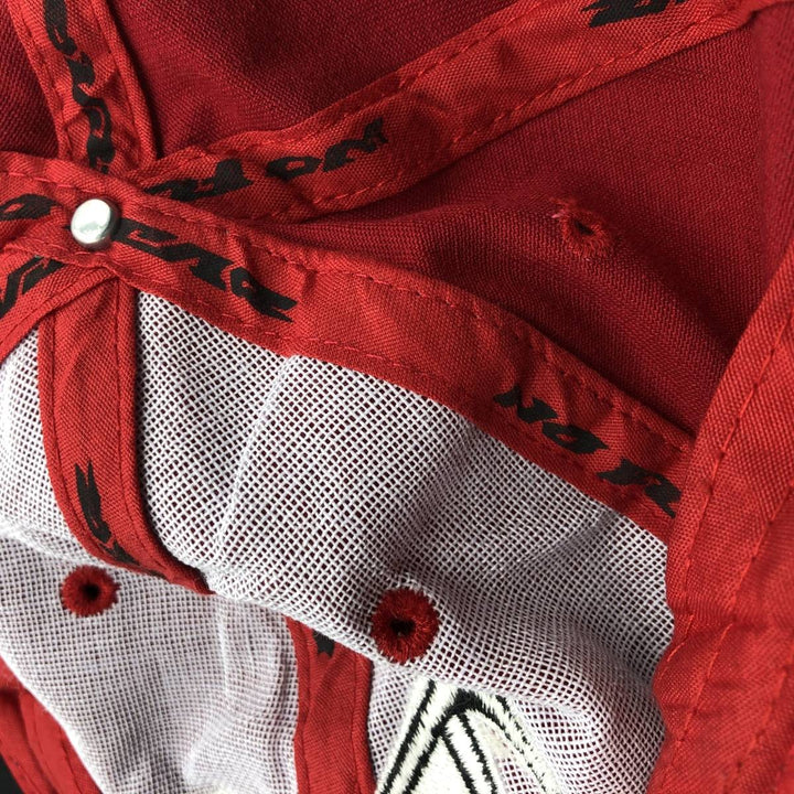 NO FEAR Two-Tone 6-Panel Cap (One Size Fits Most) acrylic red type Vintage Second Hand