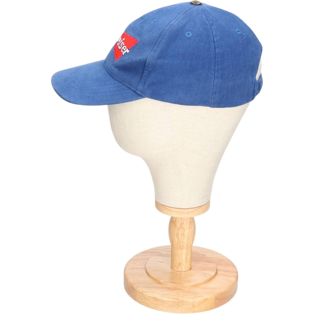 Vintage 90'S Budweiser baseball cap, one size fits all cotton blue type Vintage Second Hand