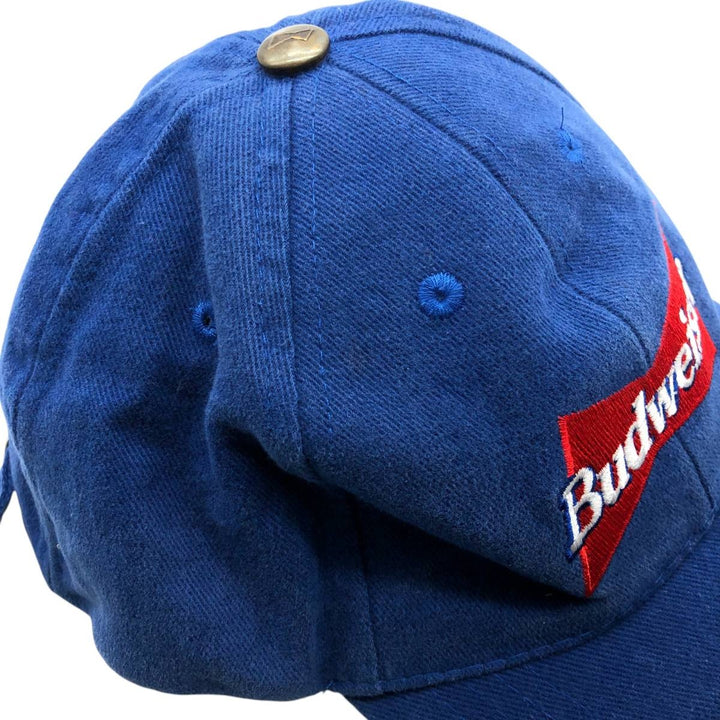 Vintage 90'S Budweiser baseball cap, one size fits all cotton blue type Vintage Second Hand