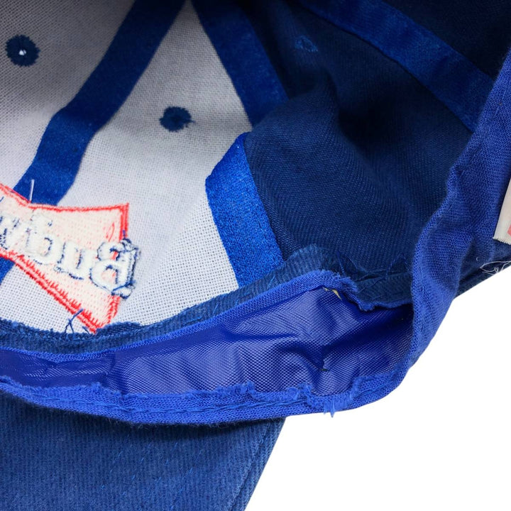 Vintage 90'S Budweiser baseball cap, one size fits all cotton blue type Vintage Second Hand