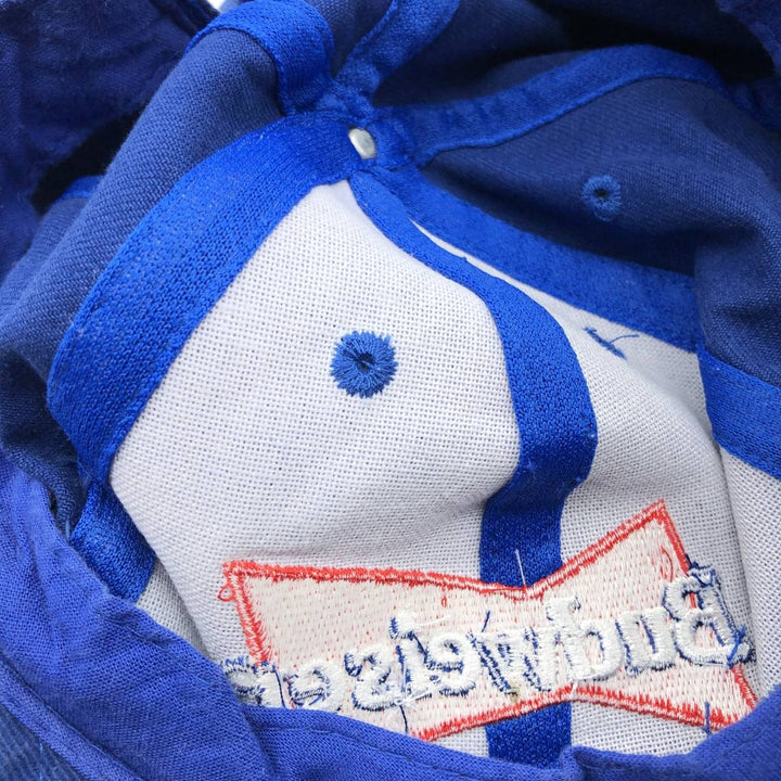 Vintage 90'S Budweiser baseball cap, one size fits all cotton blue type Vintage Second Hand