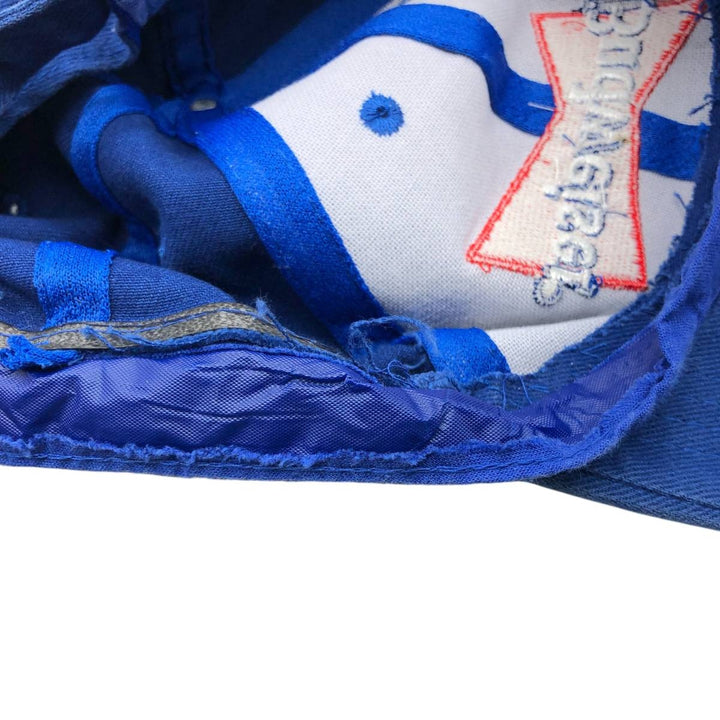Vintage 90'S Budweiser baseball cap, one size fits all cotton blue type Vintage Second Hand
