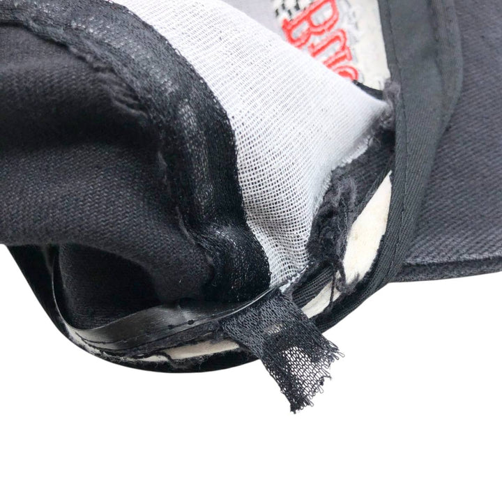 Vintage 90'S Budweiser Advertising Racing Cap, One Size Fits All cotton black type Vintage Second Hand