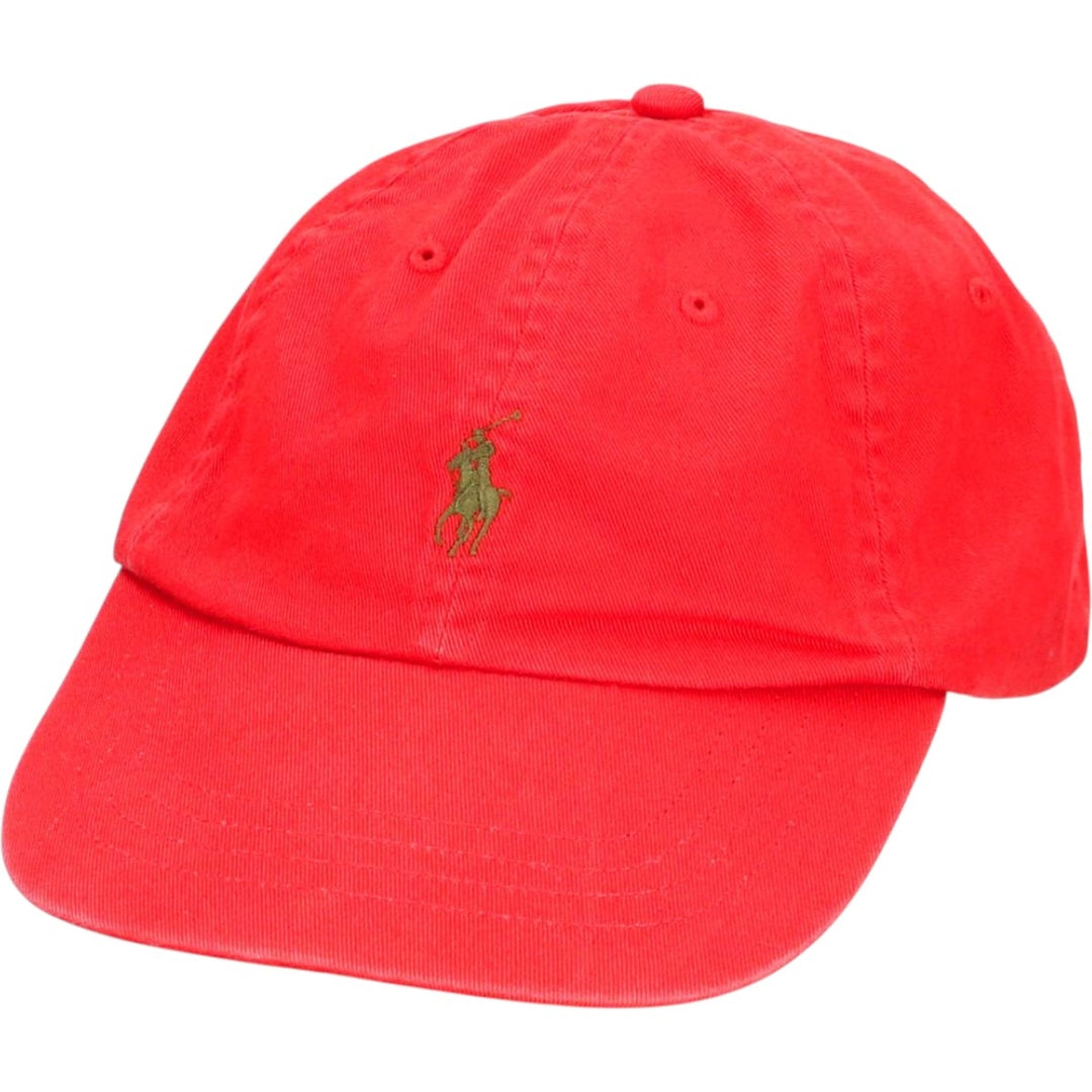 Ralph Lauren POLO by Ralph Lauren Baseball Cap, 6-Panel Cap, One Size Fits Most cotton red type Vintage Second Hand