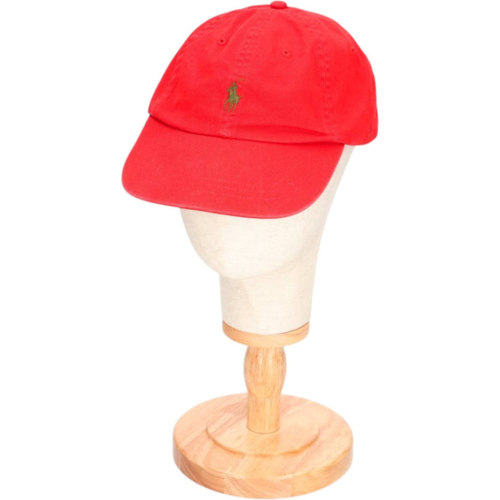 Ralph Lauren POLO by Ralph Lauren Baseball Cap, 6-Panel Cap, One Size Fits Most cotton red type Vintage Second Hand