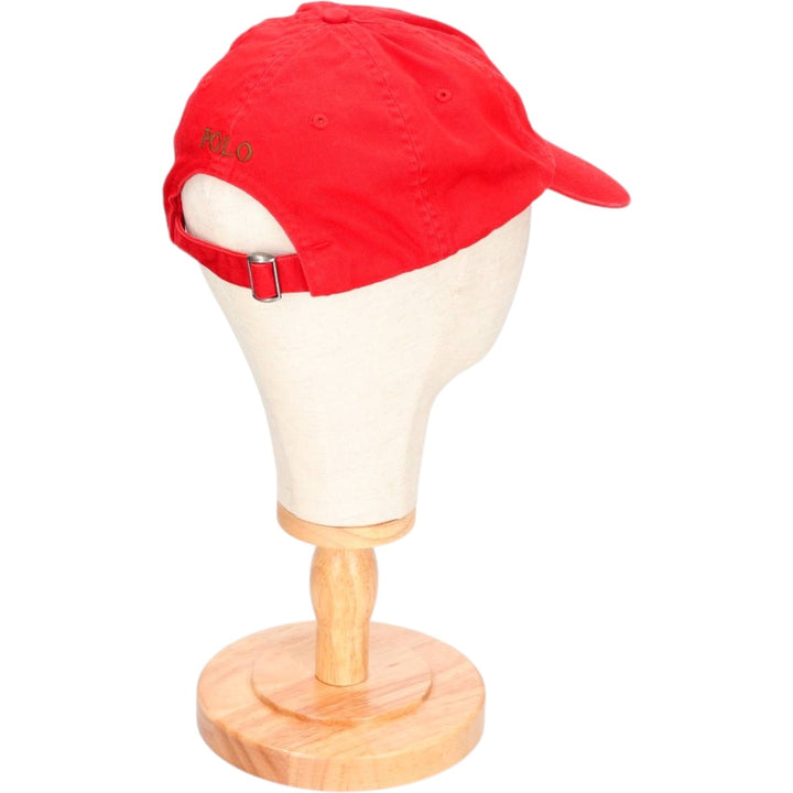 Ralph Lauren POLO by Ralph Lauren Baseball Cap, 6-Panel Cap, One Size Fits Most cotton red type Vintage Second Hand