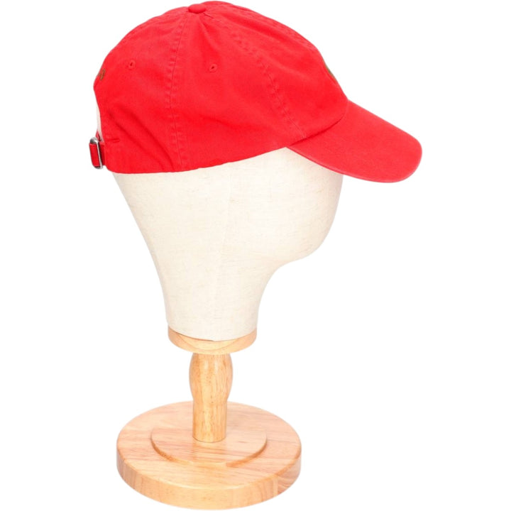 Ralph Lauren POLO by Ralph Lauren Baseball Cap, 6-Panel Cap, One Size Fits Most cotton red type Vintage Second Hand