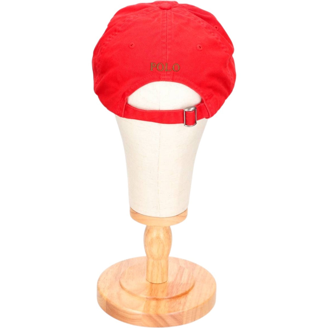 Ralph Lauren POLO by Ralph Lauren Baseball Cap, 6-Panel Cap, One Size Fits Most cotton red type Vintage Second Hand