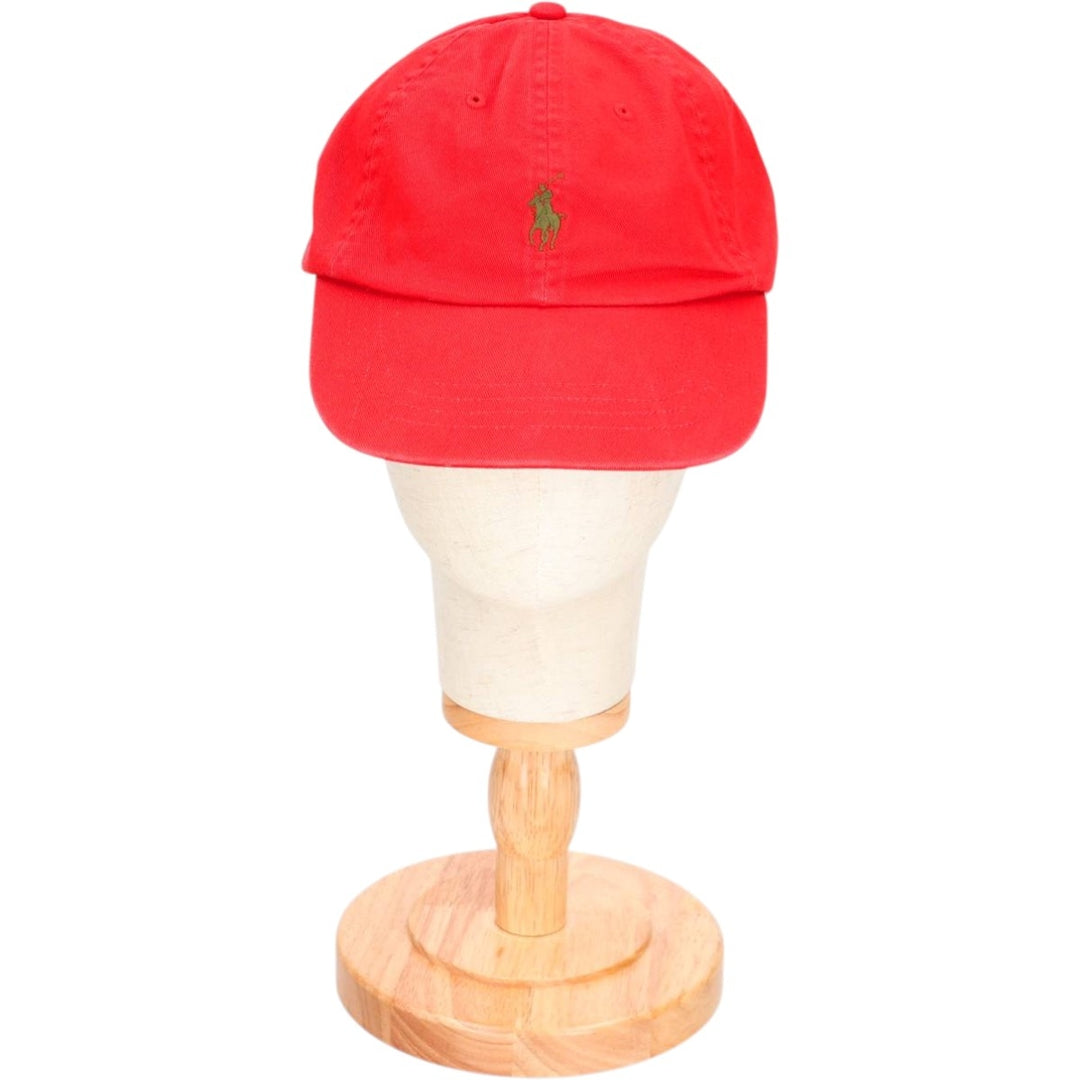 Ralph Lauren POLO by Ralph Lauren Baseball Cap, 6-Panel Cap, One Size Fits Most cotton red type Vintage Second Hand