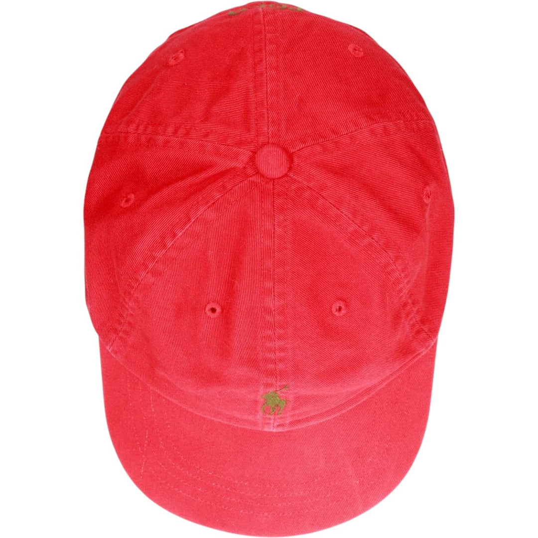 Ralph Lauren POLO by Ralph Lauren Baseball Cap, 6-Panel Cap, One Size Fits Most cotton red type Vintage Second Hand