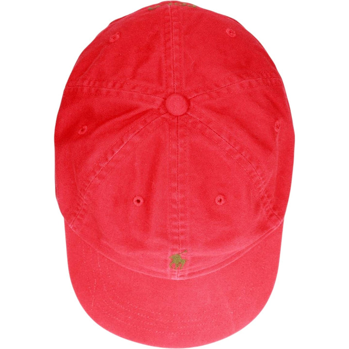 Ralph Lauren POLO by Ralph Lauren Baseball Cap, 6-Panel Cap, One Size Fits Most cotton red type Vintage Second Hand