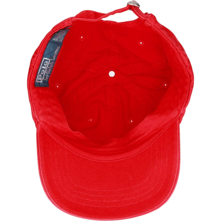 Ralph Lauren POLO by Ralph Lauren Baseball Cap, 6-Panel Cap, One Size Fits Most cotton red type Vintage Second Hand