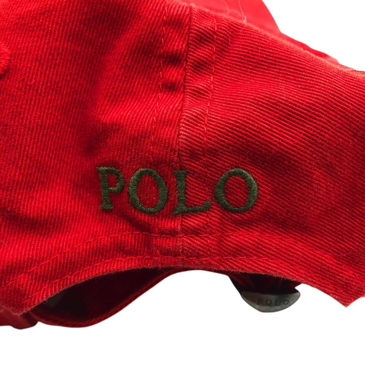 Ralph Lauren POLO by Ralph Lauren Baseball Cap, 6-Panel Cap, One Size Fits Most cotton red type Vintage Second Hand