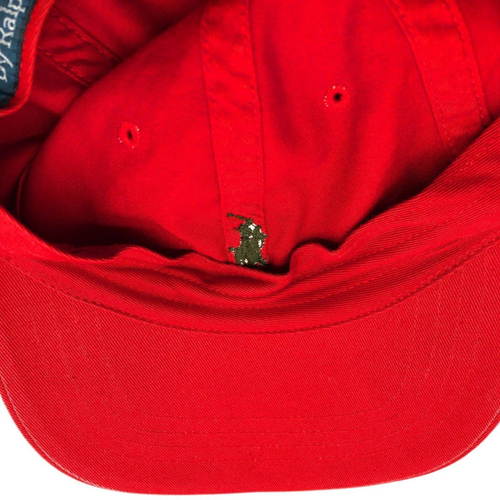 Ralph Lauren POLO by Ralph Lauren Baseball Cap, 6-Panel Cap, One Size Fits Most cotton red type Vintage Second Hand