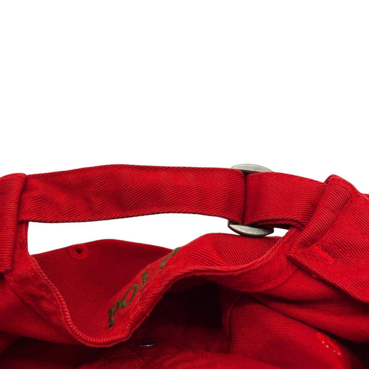 Ralph Lauren POLO by Ralph Lauren Baseball Cap, 6-Panel Cap, One Size Fits Most cotton red type Vintage Second Hand
